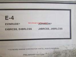 Evinrude-Johnson 1979 Parts Catalog 2 HP, katso tarkemmat mallimerkinnät kuvista.