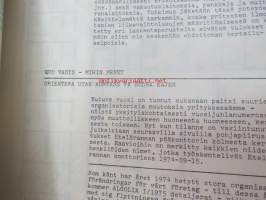 Algolia - Algol Oy sisäinen henkilökunta- ja yritysjulkaisu vuosilta 1963, 1964, 1966, 1967, 1969, 1970, 1971, 1972, 1973, 1974, 1975