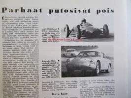 Moottori-urheilu 1962 nr 5 -mm. Benjamin maksoi velkansa, Kevätajon ulokset, Punotavaraa, Oltiin oppipoikia, Espanjan grand prix, kierros radoilla, Hyvä.