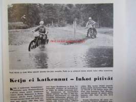 Moottori-urheilu 1962 nr 10 -mm. Trumppa meni lujaa, Lentävä skotti lähti pois, Trial tarinoita, lamput loistavat motocrossi, Viritelläänpä 2-pyttyinen java