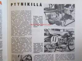 Moottori-urheilu 1962 nr 10 -mm. Trumppa meni lujaa, Lentävä skotti lähti pois, Trial tarinoita, lamput loistavat motocrossi, Viritelläänpä 2-pyttyinen java