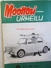 Moottori-urheilu 1962 nr 12 -mm. Rohkea irlantlainen Honda tallin uusin löytö, jokaiselle jotakin, trial tarinoita, kåsan 3:sta poikki, kierros radoilla,