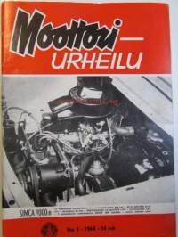 Moottori-urheilu 1962 nr 3 -mm. Erola Aarno Espanjan matkalla tapahtui lyijymyrkytys, OH-HKA esittelyssä, Rallikauden alun ajatuksia, Pali suututti Skoghit, Erik