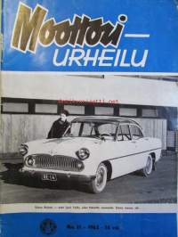 Moottori-urheilu 1962 nr 11 -mm. viritämme 2-pyttyisen jawan uudelleen, Nipa tekee sivuvaunuja, trial tarinoita, Lentomestari, Pyynikin muistoja vielä, Loyds-