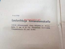 Sota-Aikain laulu Suomessa - Neljän vuoden ajalla, v. 1939-1943 MUistelmia talvisodasta ja Moskovan pakkorauhasta sekä uudesta hyökkäyksestä maahamme