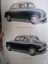 Rover 80 and 100 Parts Catalogue ( part no 4271 ) 1959 - Varaosakirja, Katso kuvista tarkemmat mallitmerkinnät  ja sisällys