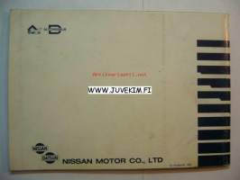 Datsun 180 B -Käyttöohjekirja