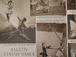 Suomen Kuvalehti 1952 nr 23 -mm. Maailma pyörii Gina Lollobrigida Kio Yamauchi Viktor Sjöström Anthony Eden, Isotkin miehet nypläävät Raumalla, Oliko maailman