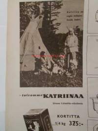 Suomen Kuvalehti 1952 nr 34 -mm. Kannessa Martti Huttunen Suomen paras porari, Jälkiharavointia Olympiakentältä ja vähän muualtakin, Suuntana nykyaika veistos