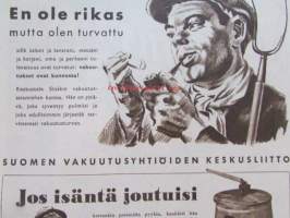 Kotiliesi 1950 nr 13-14 -mm. ,Taiteilija G. Paaer - Maija muori muistelee ompelemalla koristeltuja peittoja,  Sandra Tappura, Ella Kitunen 60-vuotias