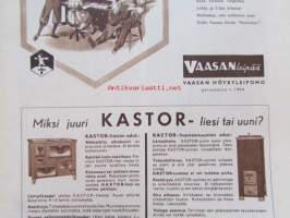 Kotiliesi 1952 nr 7, 1.4.1952, huhtikuu I numero, Kansikuva Suurkirkko, Fazer / Disney, Arkkipiispatar Kirsti Salomies, Vaalijala vajaamielisille lapsille, Kieku...
