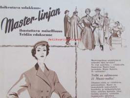 Kotiliesi 1952 nr 7, 1.4.1952, huhtikuu I numero, Kansikuva Suurkirkko, Fazer / Disney, Arkkipiispatar Kirsti Salomies, Vaalijala vajaamielisille lapsille, Kieku...