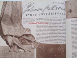 Kotiliesi 1952 nr 7, 1.4.1952, huhtikuu I numero, Kansikuva Suurkirkko, Fazer / Disney, Arkkipiispatar Kirsti Salomies, Vaalijala vajaamielisille lapsille, Kieku...