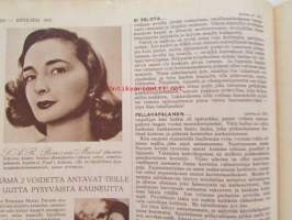 Kotiliesi 1952 nr 7, 1.4.1952, huhtikuu I numero, Kansikuva Suurkirkko, Fazer / Disney, Arkkipiispatar Kirsti Salomies, Vaalijala vajaamielisille lapsille, Kieku...