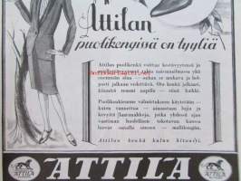Kotiliesi 1928 nr 16, Kansikuva Ingrid Ruin - Aamukahvi, Chevrolet Imperial, Herneiden ja papujen yksinkertaisia säilöntätapoja, Pappilan emännän huolia 1890-luvulla