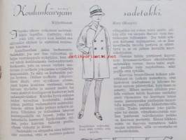 Kotiliesi 1928 nr 16, Kansikuva Ingrid Ruin - Aamukahvi, Chevrolet Imperial, Herneiden ja papujen yksinkertaisia säilöntätapoja, Pappilan emännän huolia 1890-luvulla