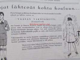 Kotiliesi 1928 nr 16, Kansikuva Ingrid Ruin - Aamukahvi, Chevrolet Imperial, Herneiden ja papujen yksinkertaisia säilöntätapoja, Pappilan emännän huolia 1890-luvulla