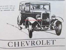 Kotiliesi 1928 nr 16, Kansikuva Ingrid Ruin - Aamukahvi, Chevrolet Imperial, Herneiden ja papujen yksinkertaisia säilöntätapoja, Pappilan emännän huolia 1890-luvulla
