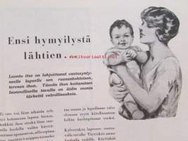 Kotiliesi 1928 nr 16, Kansikuva Ingrid Ruin - Aamukahvi, Chevrolet Imperial, Herneiden ja papujen yksinkertaisia säilöntätapoja, Pappilan emännän huolia 1890-luvulla