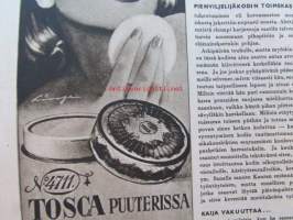 Kotiliesi 1944 nr 3 -mm. Puolukasta paras jälkiruoka, Perheenemäntä tarkasta lukkosi, Lappikin tarvitsee Emäntäkoulunsa, agronomi Rauha Hakola