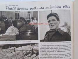 Kotiliesi 1944 nr 3 -mm. Puolukasta paras jälkiruoka, Perheenemäntä tarkasta lukkosi, Lappikin tarvitsee Emäntäkoulunsa, agronomi Rauha Hakola