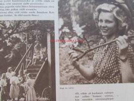 Kotiliesi 1947 nr 10 -mm. Kotipuutarhurin muistio, Kalasta apua ruokahuoliin ja huumorin puutteeseen, Kevätmessujen merkeissä, Sellaista isää ei olekaan jokaisella