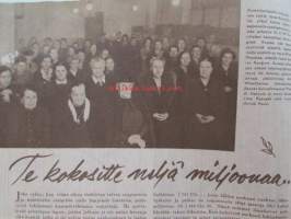 Kotiliesi 1947 nr 10 -mm. Kotipuutarhurin muistio, Kalasta apua ruokahuoliin ja huumorin puutteeseen, Kevätmessujen merkeissä, Sellaista isää ei olekaan jokaisella