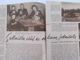 Kotiliesi 1947 nr 10 -mm. Kotipuutarhurin muistio, Kalasta apua ruokahuoliin ja huumorin puutteeseen, Kevätmessujen merkeissä, Sellaista isää ei olekaan jokaisella