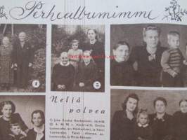 Kotiliesi 1947 nr 10 -mm. Kotipuutarhurin muistio, Kalasta apua ruokahuoliin ja huumorin puutteeseen, Kevätmessujen merkeissä, Sellaista isää ei olekaan jokaisella