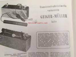 Tekniikan Maailma 1956 nr 7 -mm. Messukirje Hannoverista, Koekuvaa Bauer 88, Transistorivahvistimella varustettu Geiger-Müller laite, Goggomobil T 300 koeajossa,