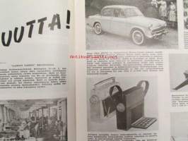 Tekniikan Maailma 1956 nr 7 -mm. Messukirje Hannoverista, Koekuvaa Bauer 88, Transistorivahvistimella varustettu Geiger-Müller laite, Goggomobil T 300 koeajossa,