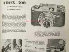 Tekniikan Maailma 1956 nr 9 -mm. Putkentaivutuslaite kupariputkelle, Adox 300 mielenkiintoinen kamerauutuus, Transistorikatsaus, Pohjois-Amerikan arktinen