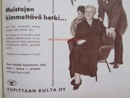 Kotiliesi 1958 nr 8 -mm.  Huhtikuu Ompelemme nahkakäsineet, Pariloimalla paras ruoka, Hattu kaunistaa, Hankkisimmeko koiran?, Arkkitehti Raili Kokkola valoa