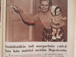 Kotiliesi 1958 nr 17 -mm. Omenat odottavat säilöjää, Opettaja Anne Saloheimo syksyn padat vihanneksia ja muuta, Syyskuun puutarha, Maisteri Aili Palmen Sveitsin