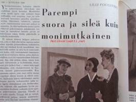 Kotiliesi 1958 nr 17 -mm. Omenat odottavat säilöjää, Opettaja Anne Saloheimo syksyn padat vihanneksia ja muuta, Syyskuun puutarha, Maisteri Aili Palmen Sveitsin