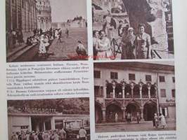 Kotiliesi 1958 nr 22 -mm. Talvikauden ruokalista, Ranskalaisen emännän keittiövälineitä, Tyttäret lähtee koulujuhlaan, Lapsen ensimmäinen vuosi,