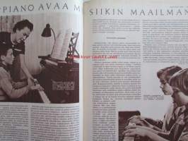 Kotiliesi 1958 nr 22 -mm. Talvikauden ruokalista, Ranskalaisen emännän keittiövälineitä, Tyttäret lähtee koulujuhlaan, Lapsen ensimmäinen vuosi,