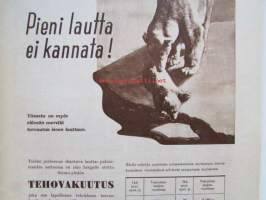 Kotiliesi 1953 nr 6 Maaliskuu -mm. Ajankuvaa kevät 1953. Arabian astiamallistoja hintatietoineen v. 1953  Paula-tyttö 1953, Runsaasti kevätmuotia 1953