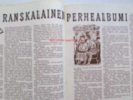 Kotiliesi 1953 nr 19 -mm. Suoria sanoja pesemisestä, Pois jyrsijät puutarhasta, Peruspuku uusi seitsemän kertaa viikossa, Uuden varjostimen hetki, Kotitalous