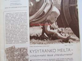 Kotiliesi 1953 nr 19 -mm. Suoria sanoja pesemisestä, Pois jyrsijät puutarhasta, Peruspuku uusi seitsemän kertaa viikossa, Uuden varjostimen hetki, Kotitalous