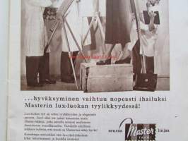 Kotiliesi 1953 nr 19 -mm. Suoria sanoja pesemisestä, Pois jyrsijät puutarhasta, Peruspuku uusi seitsemän kertaa viikossa, Uuden varjostimen hetki, Kotitalous