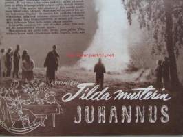 Kotiliesi 1954 nr 12 kesäkuu -mm. Riittoisa raparperi, Kotiruoka vai kaupan tölkki?, Raikasta ja ilmavaa kesäasuun ja sen alle, Puutarhassa on hengähdystauko,