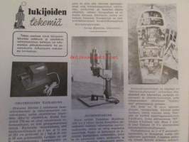 Tekniikan Maailma 1957 nr 1 -mm. Perhevene IV kevääksi, Norman Nippy de Luxe, Alustan huolto maksaa vaivan, Koekuvassa Voigländer Vitessa T, Koeajaossa Renault