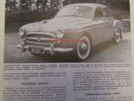 Tekniikan Maailma 1957 nr 1 -mm. Perhevene IV kevääksi, Norman Nippy de Luxe, Alustan huolto maksaa vaivan, Koekuvassa Voigländer Vitessa T, Koeajaossa Renault