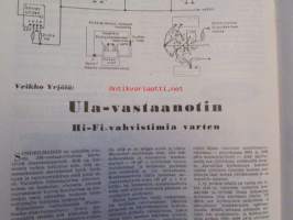 Tekniikan Maailma 1957 nr 3 -mm. Yleisvene &quot;perhevene V&quot; piirrustukset, Tehkäämme maaliruisku, Transistorivahvistimia, ULa-vastaaotin Hi-Fi vastimia varten,