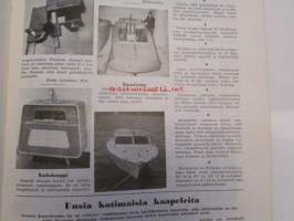 Tekniikan Maailma 1957 nr 3 -mm. Yleisvene &quot;perhevene V&quot; piirrustukset, Tehkäämme maaliruisku, Transistorivahvistimia, ULa-vastaaotin Hi-Fi vastimia varten,