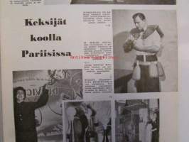 Tekniikan Maailma 1957 nr 4 -mm. Koekuvaa Mamiya-35, Yksinkertainen putkivolttimittari, Juhani Salmi ja Aimo Koski Pianokitara helppotekoinen ja monipuolinen