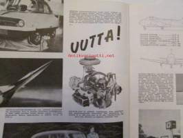 Tekniikan Maailma 1957 nr 4 -mm. Koekuvaa Mamiya-35, Yksinkertainen putkivolttimittari, Juhani Salmi ja Aimo Koski Pianokitara helppotekoinen ja monipuolinen