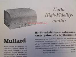 Tekniikan Maailma 1957 nr 5 -mm. Eero Laaksovirta Phenidon uusierinomainen kehitysaine, K.Osara Jollavene II rakennepiirrustukset, Tehkää itse kevyt