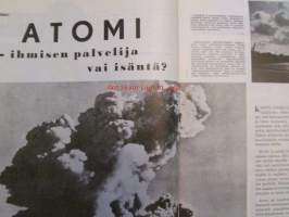 Tekniikan Maailma 1957 nr 5 -mm. Eero Laaksovirta Phenidon uusierinomainen kehitysaine, K.Osara Jollavene II rakennepiirrustukset, Tehkää itse kevyt